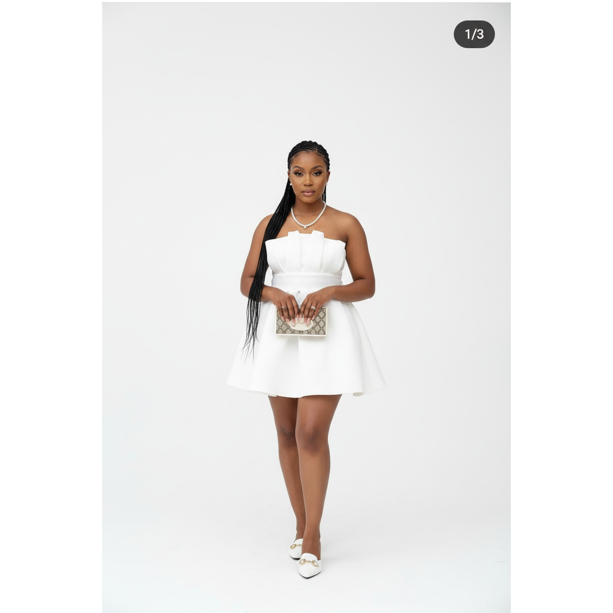 Mini Sleeveless Pleated Dress