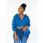 Button Solid Color Jean Jacket