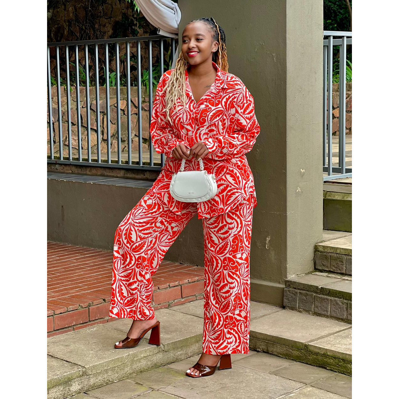 Vintage Printed Outfit Set