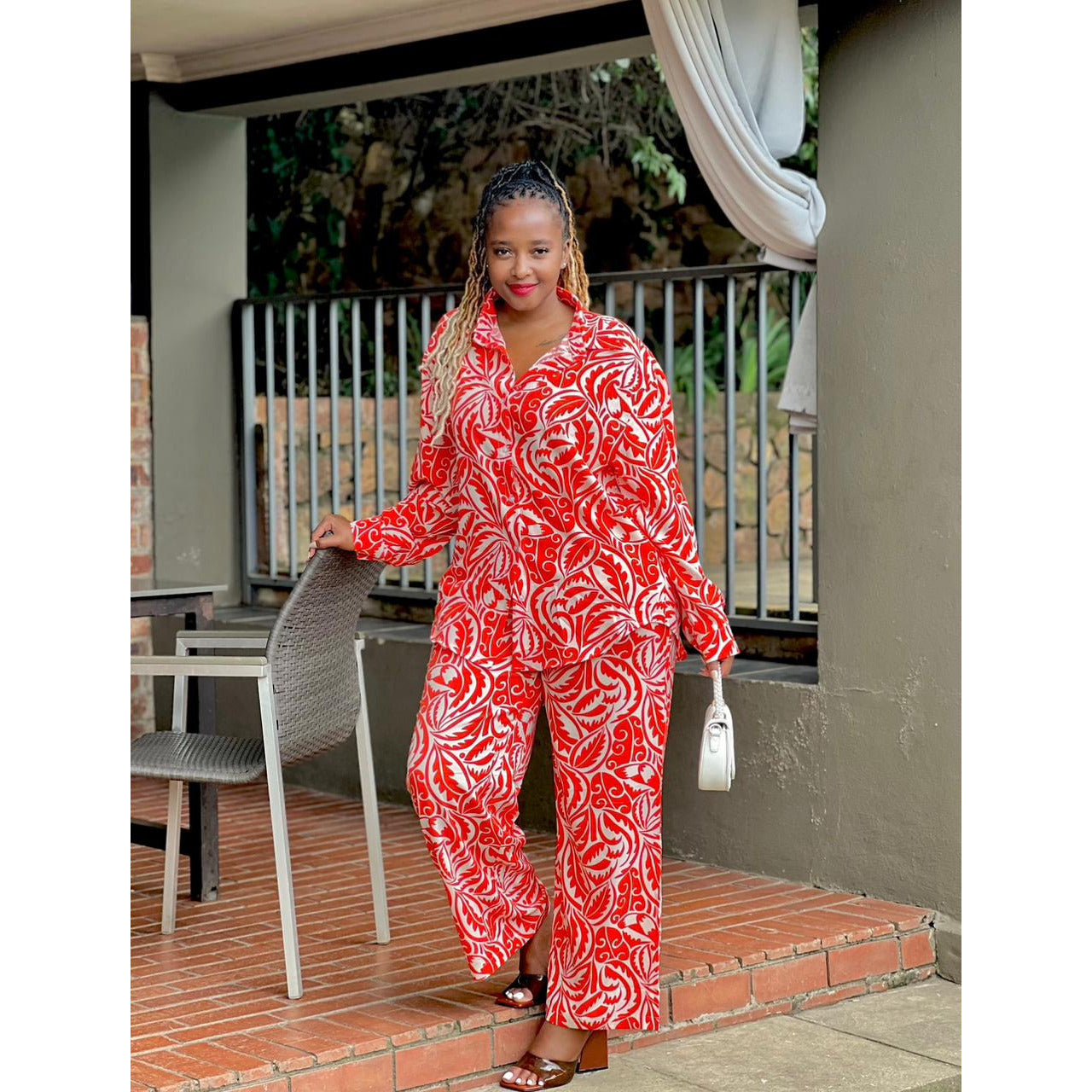 Vintage Printed Outfit Set