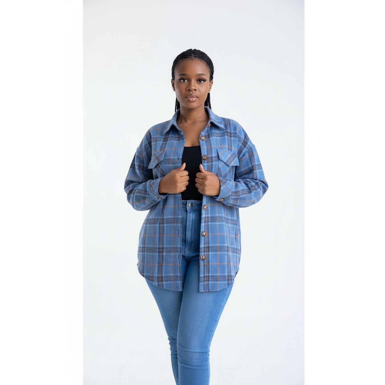 Plaid Collar Shirt