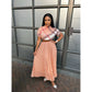 Pleated Skirt and Short Sleeve Top Set