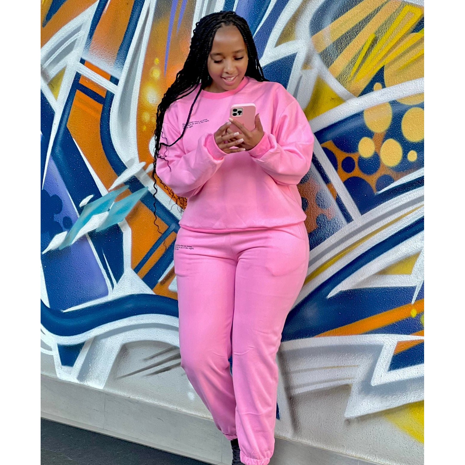 Round Neck Warm Tracksuit Set