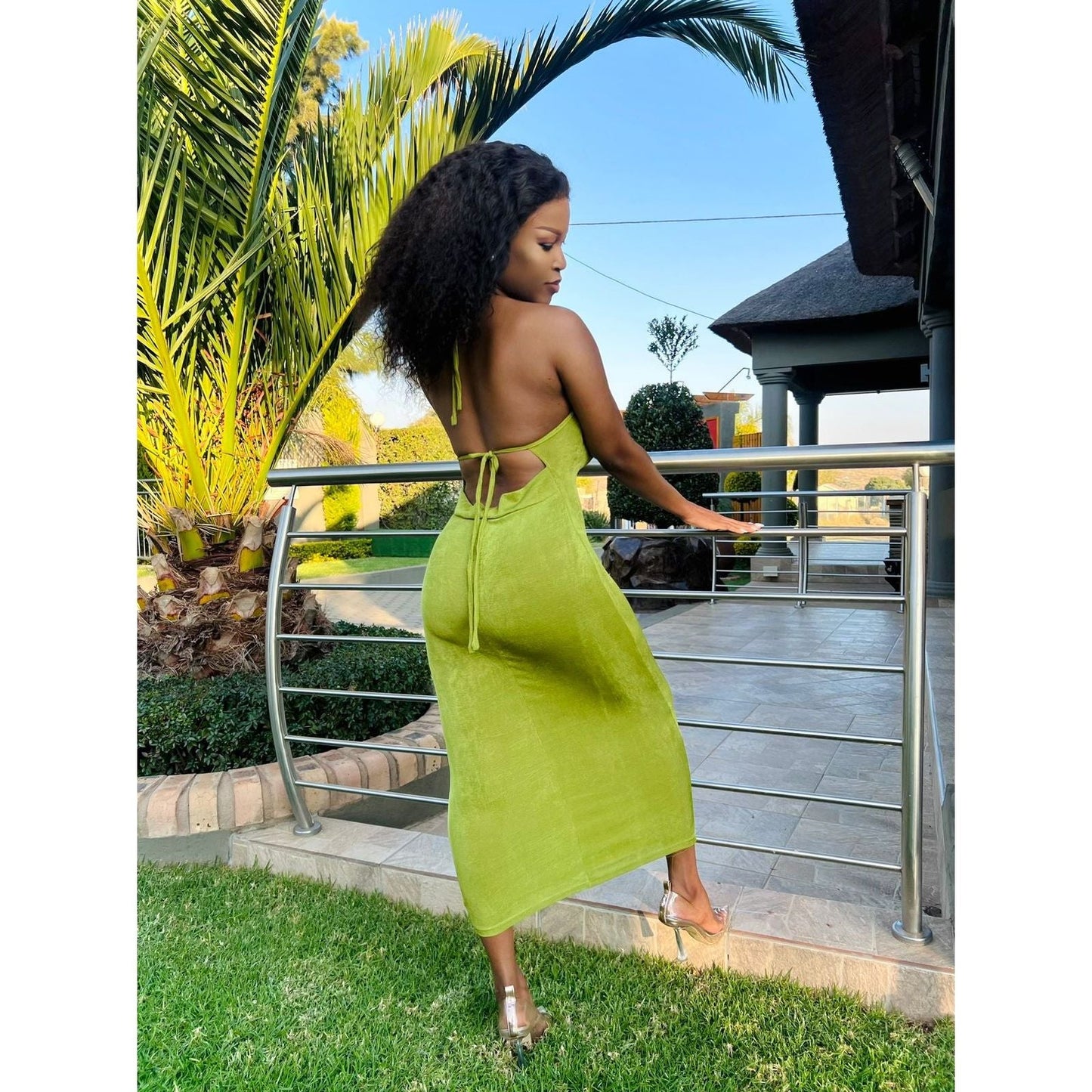 Backless Bodycon Dress.