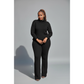 Knitted Sweater and Wide Pant Set