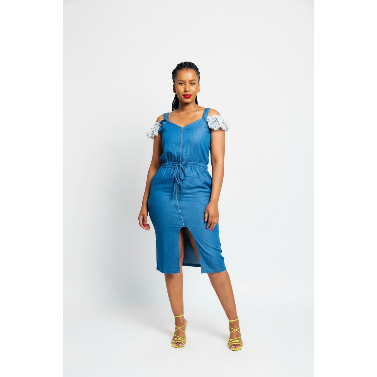Sleeveless Denim Dress