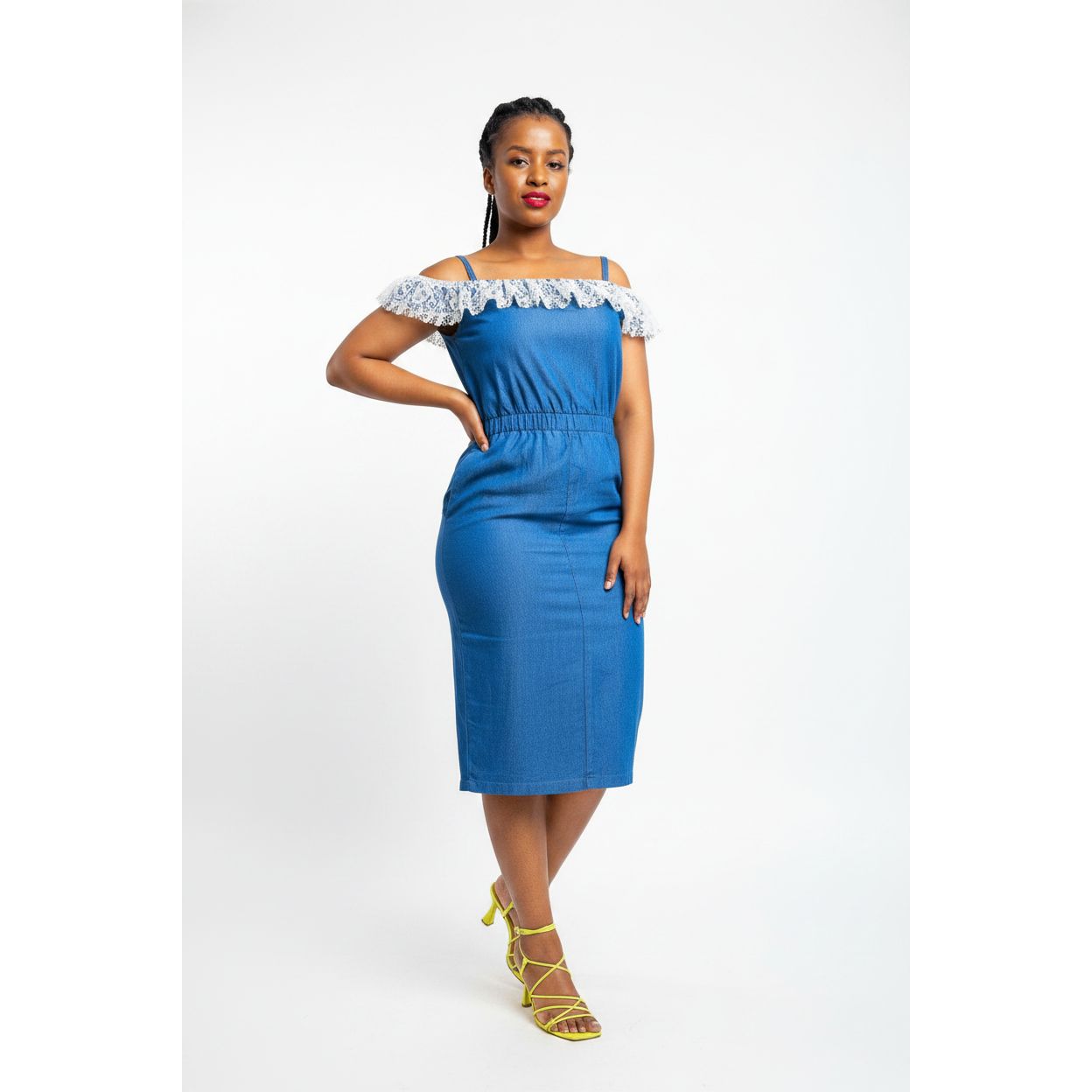 Sleeveless Denim Dress