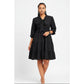 Solid Color Pleated Dress