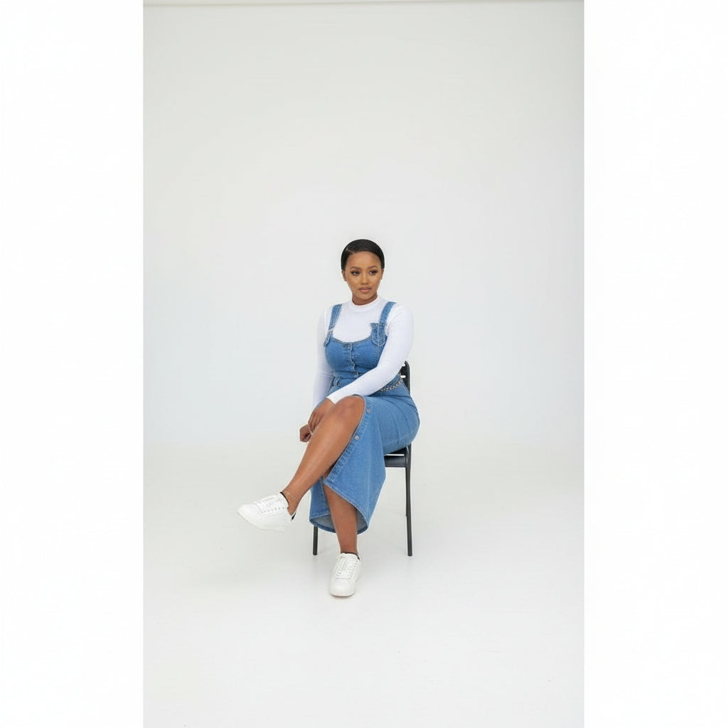 Sleeveless Buttoned Dress