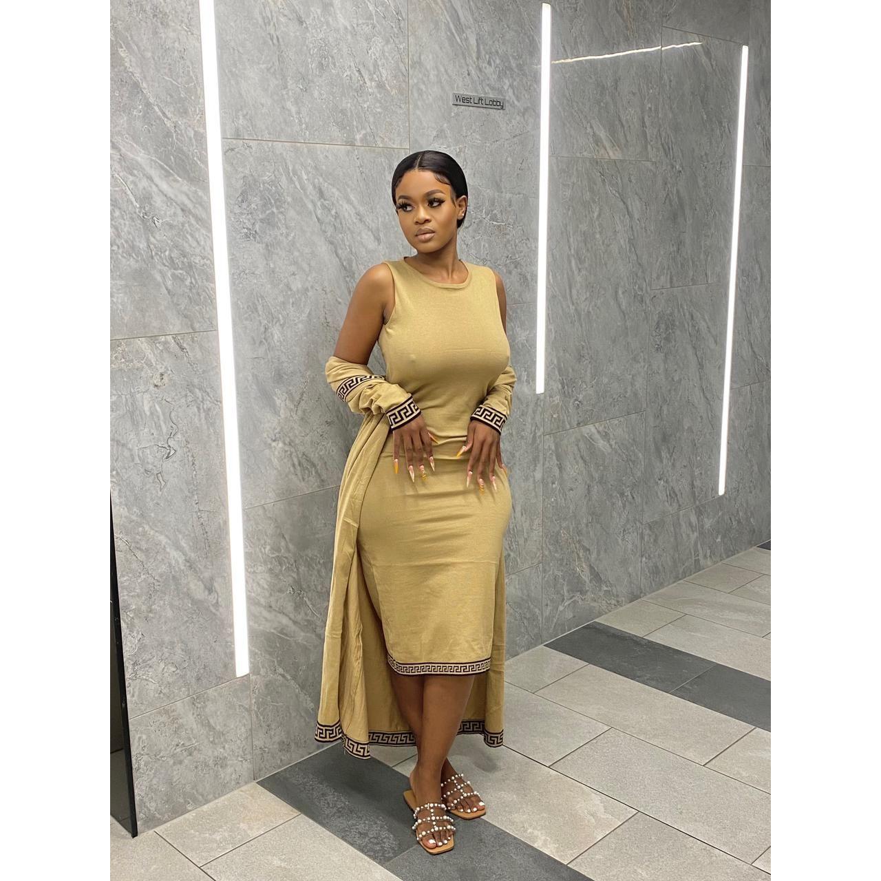 Vintage Knitted Solid Color Set