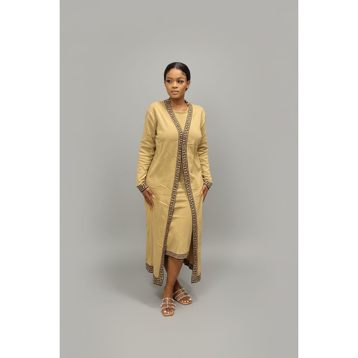 Vintage Knitted Solid Color Set