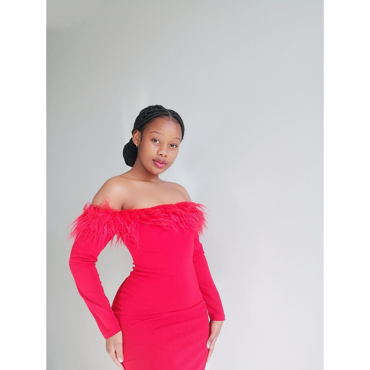 off shoulder dress with feathers DIVA WOMEN'S FEATHER OFF-THE-SHOULDER DRESS IN WHITE | CULT MIA
