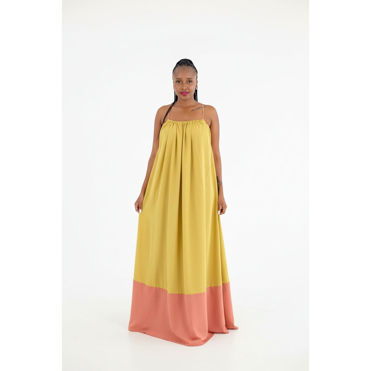 Sleeves Maxi Dress YELLOW SUB TRADING sleeves-maxi-dress-yellow-sub-trading