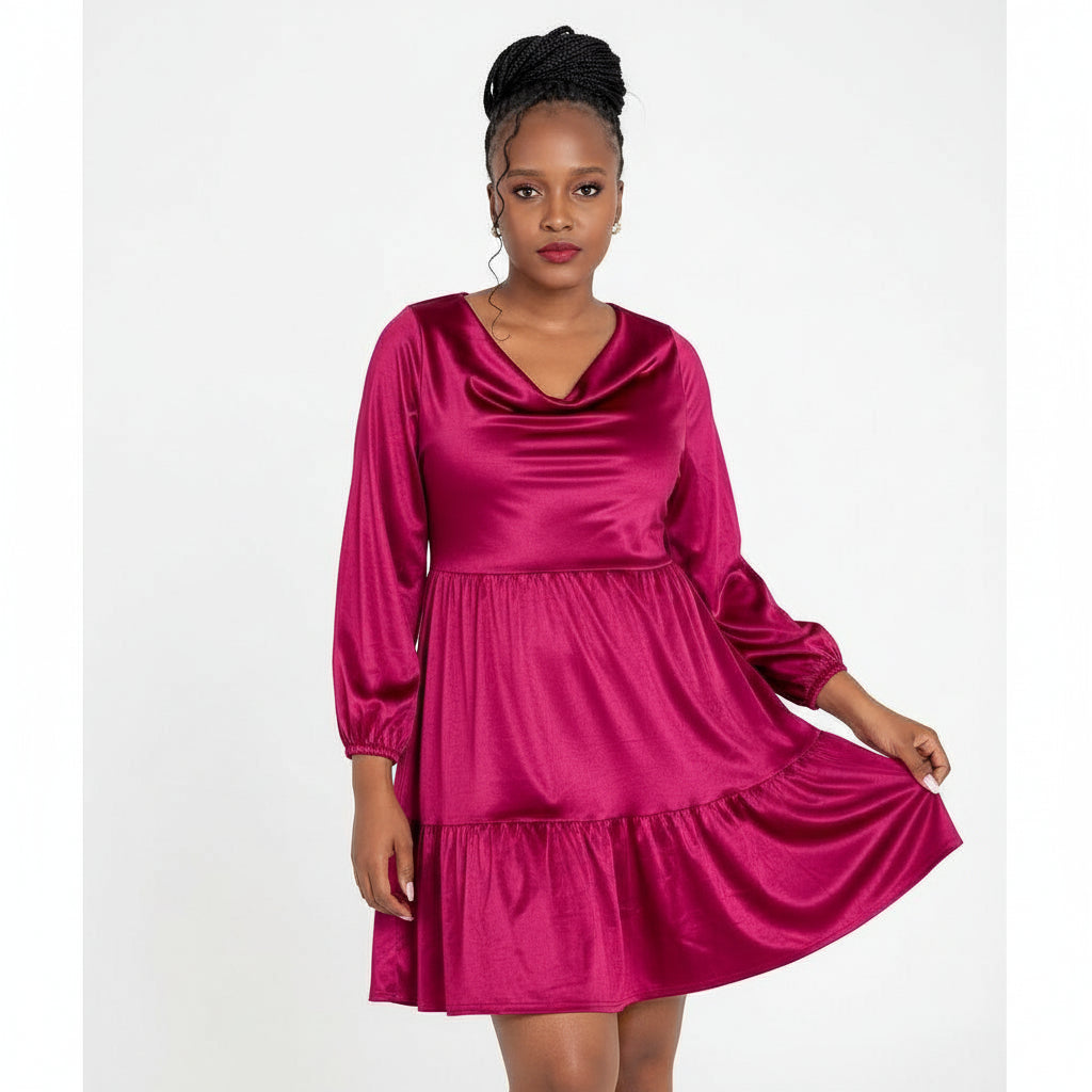 Sexy Patched Midi Dress