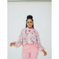 Round Neck Floral  Top