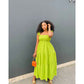 Square Sleeveless Maxi Dress