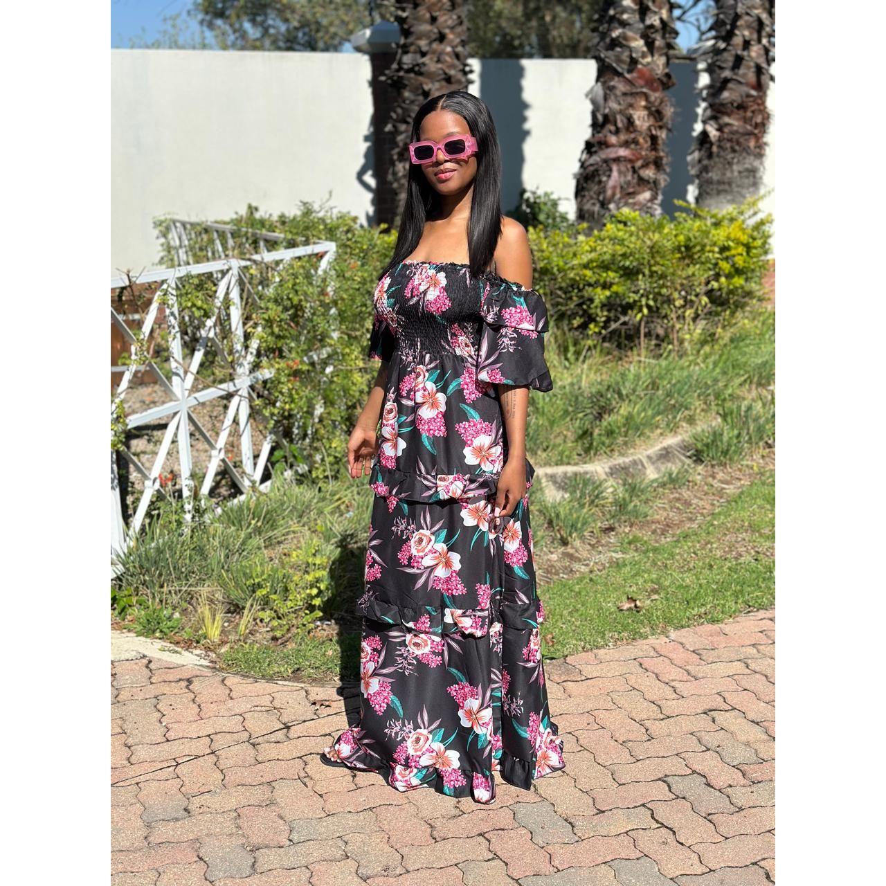 Sexy Floral Maxi Dress