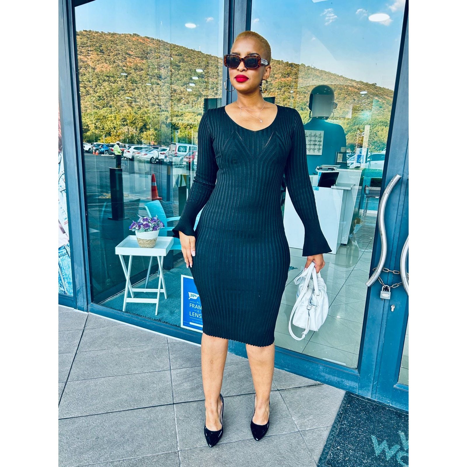 Knitted Bodycon Long Sleeve Dress