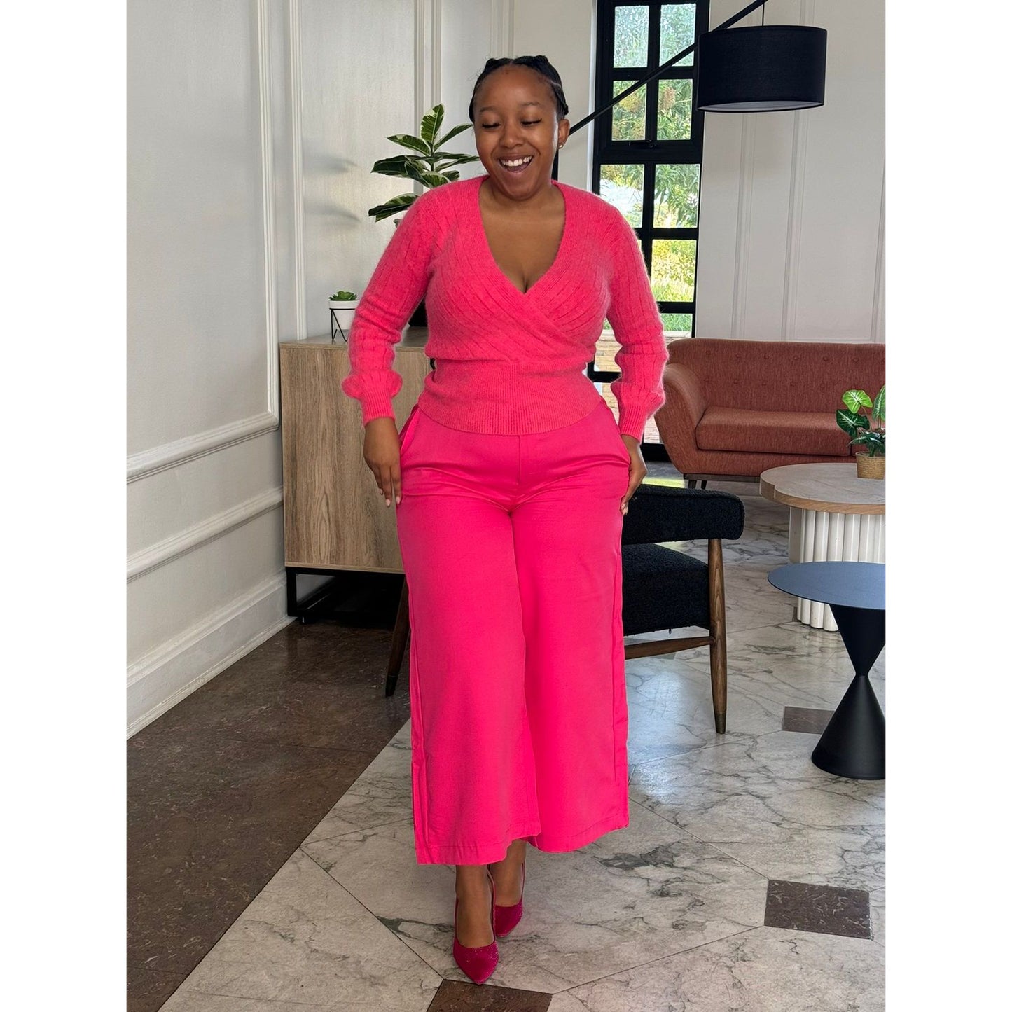 Sexy Knitted V-Neck Top