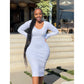Knitted Bodycon Long Sleeve Dress