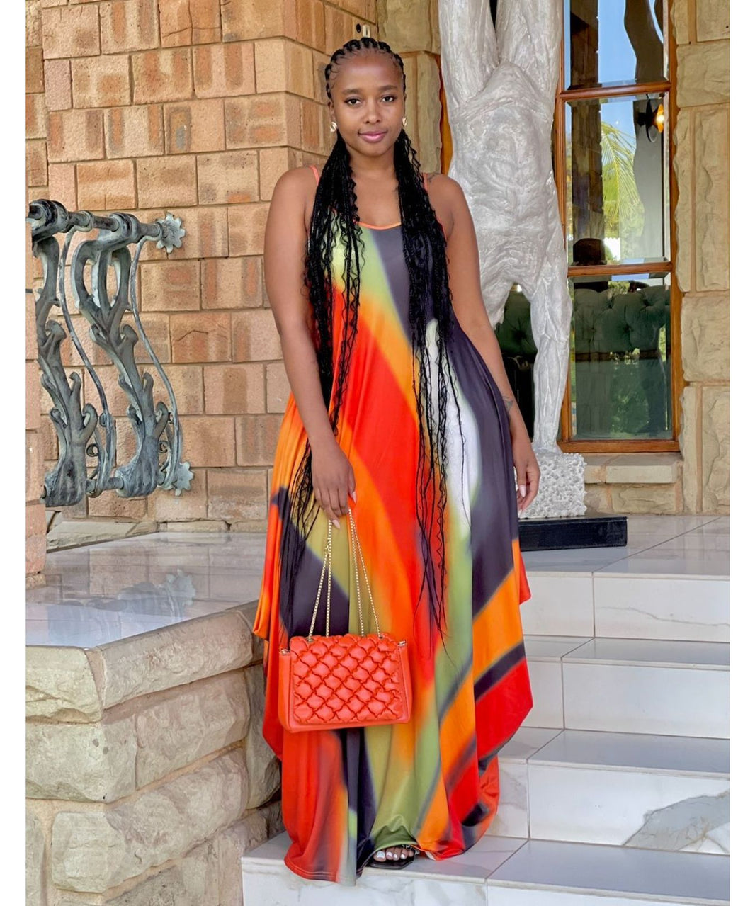 Striped Sleeveless Maxi Dress – YELLOW SUB TRADING