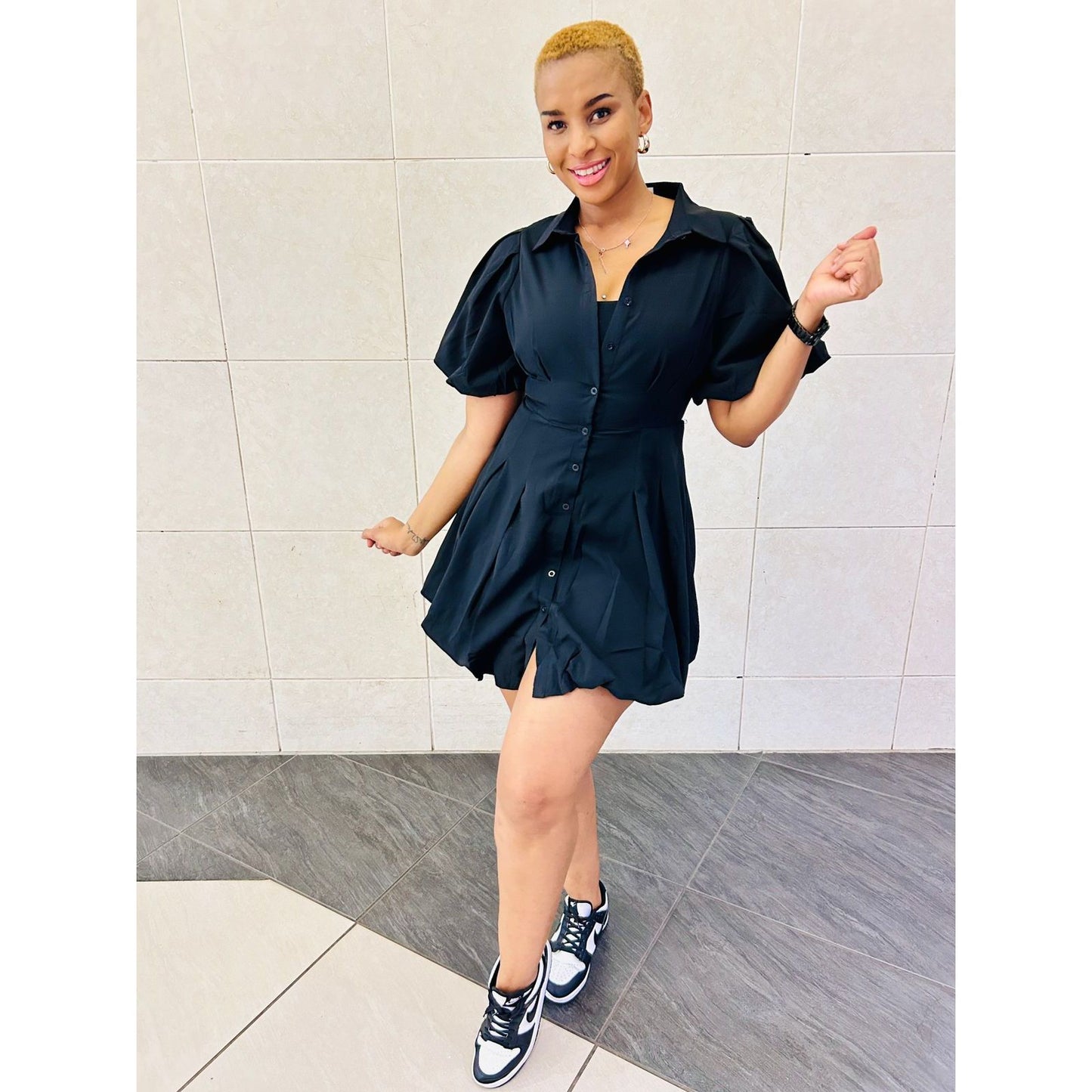 Sexy Short Sleeve Mini Dress