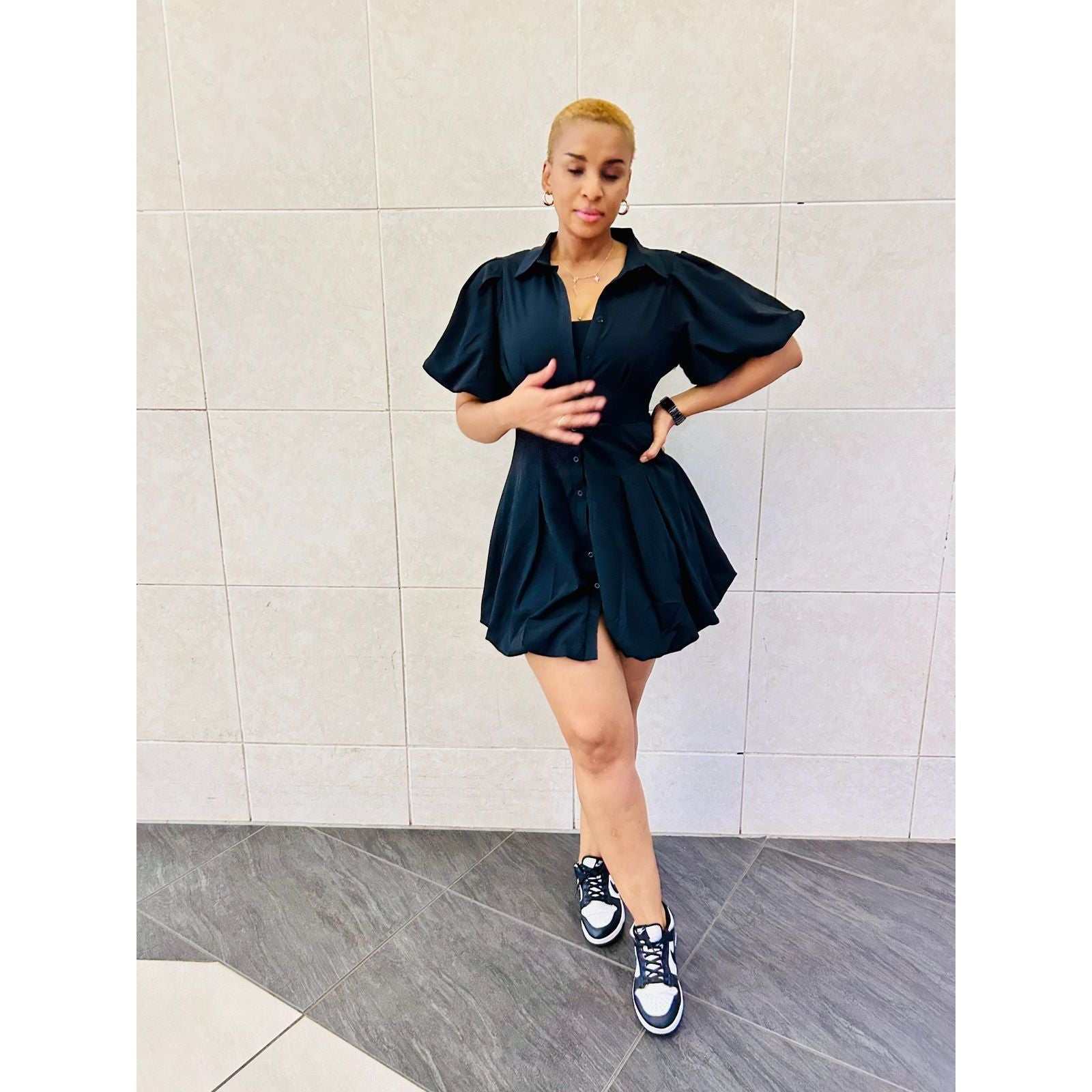 Sexy Short Sleeve Mini Dress