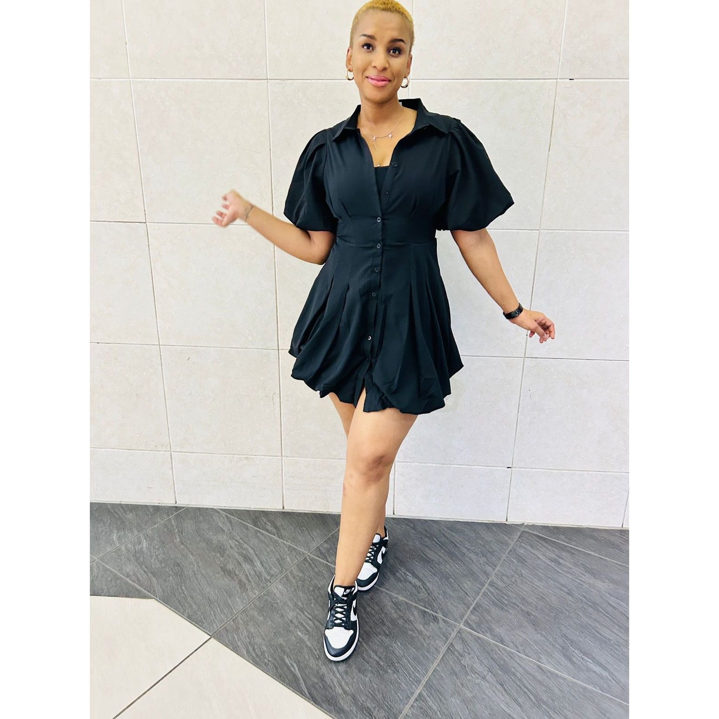 Sexy Short Sleeve Mini Dress