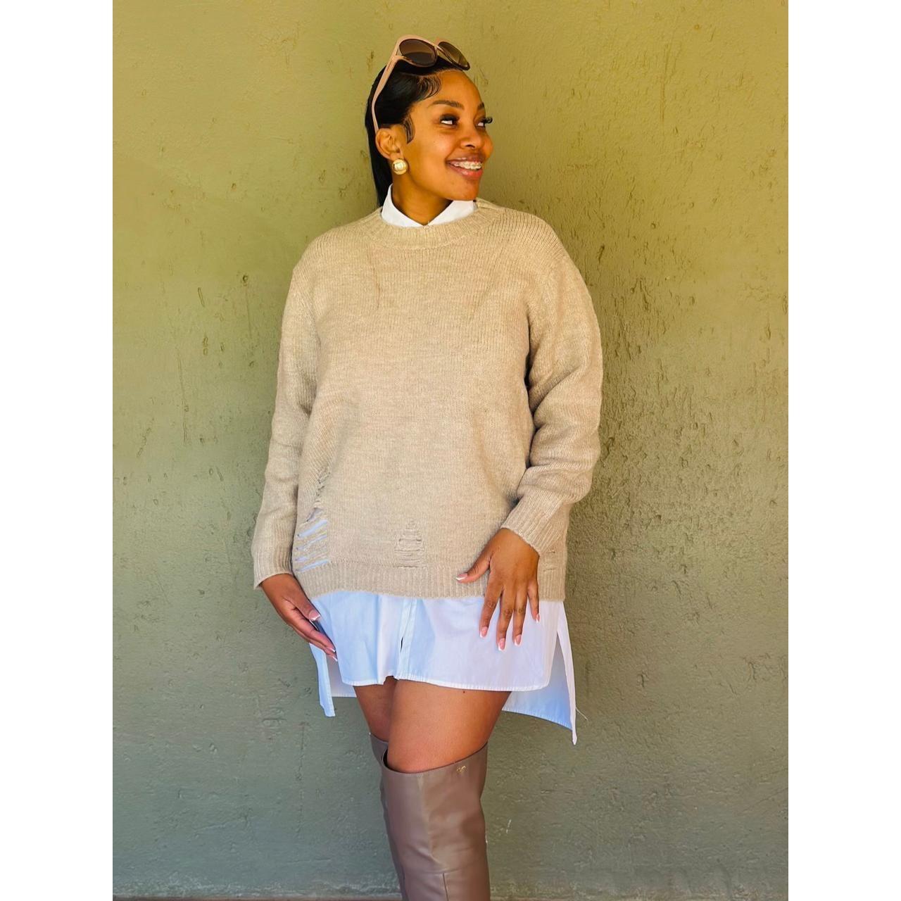 Knitted Round Neck Top