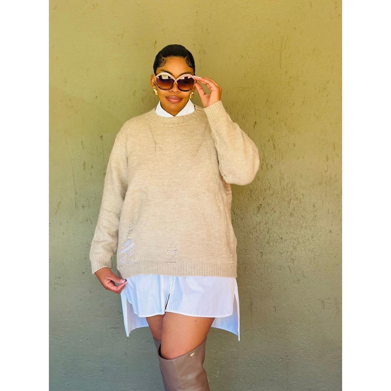 Knitted Round Neck Top