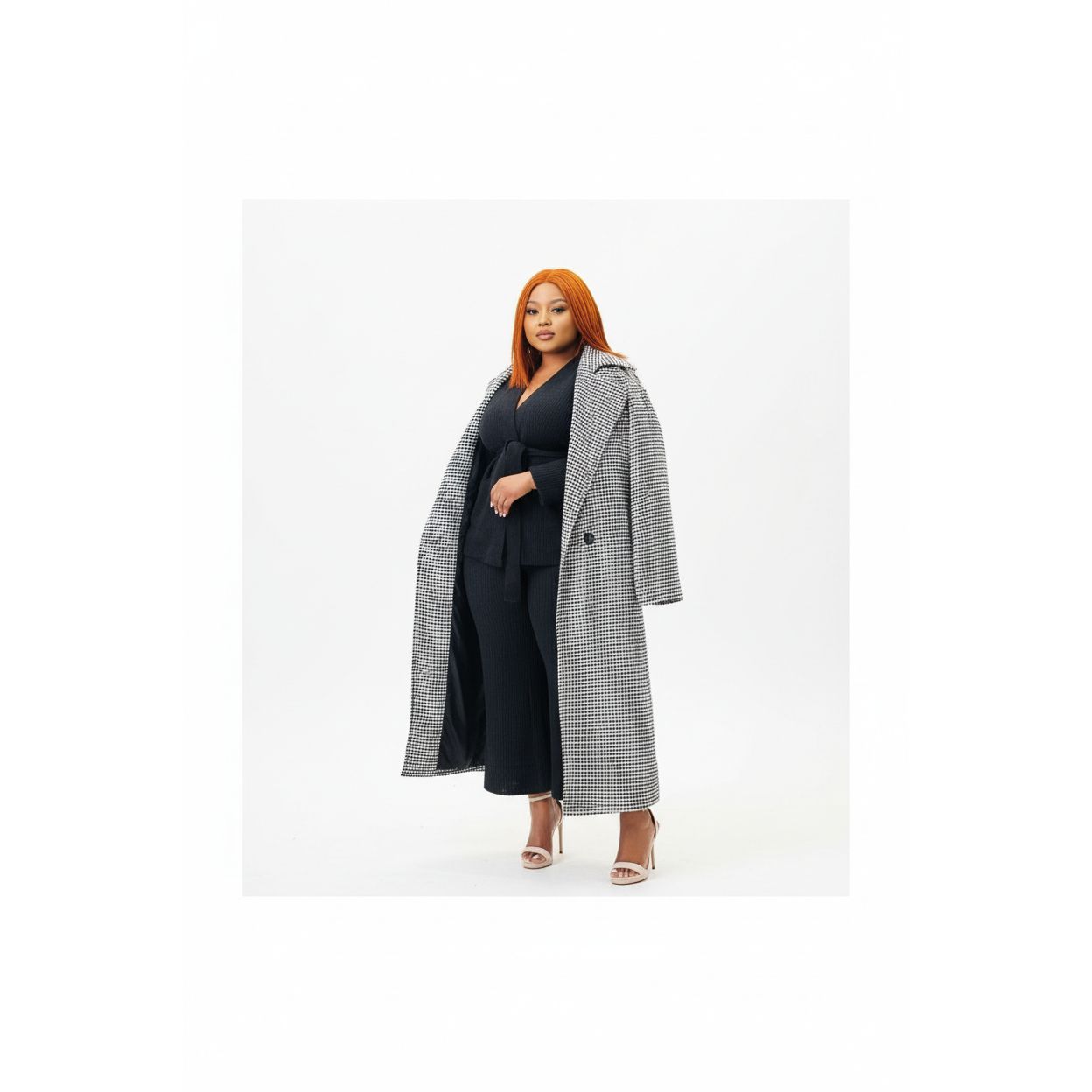 Long Vintage Buttoned Coat