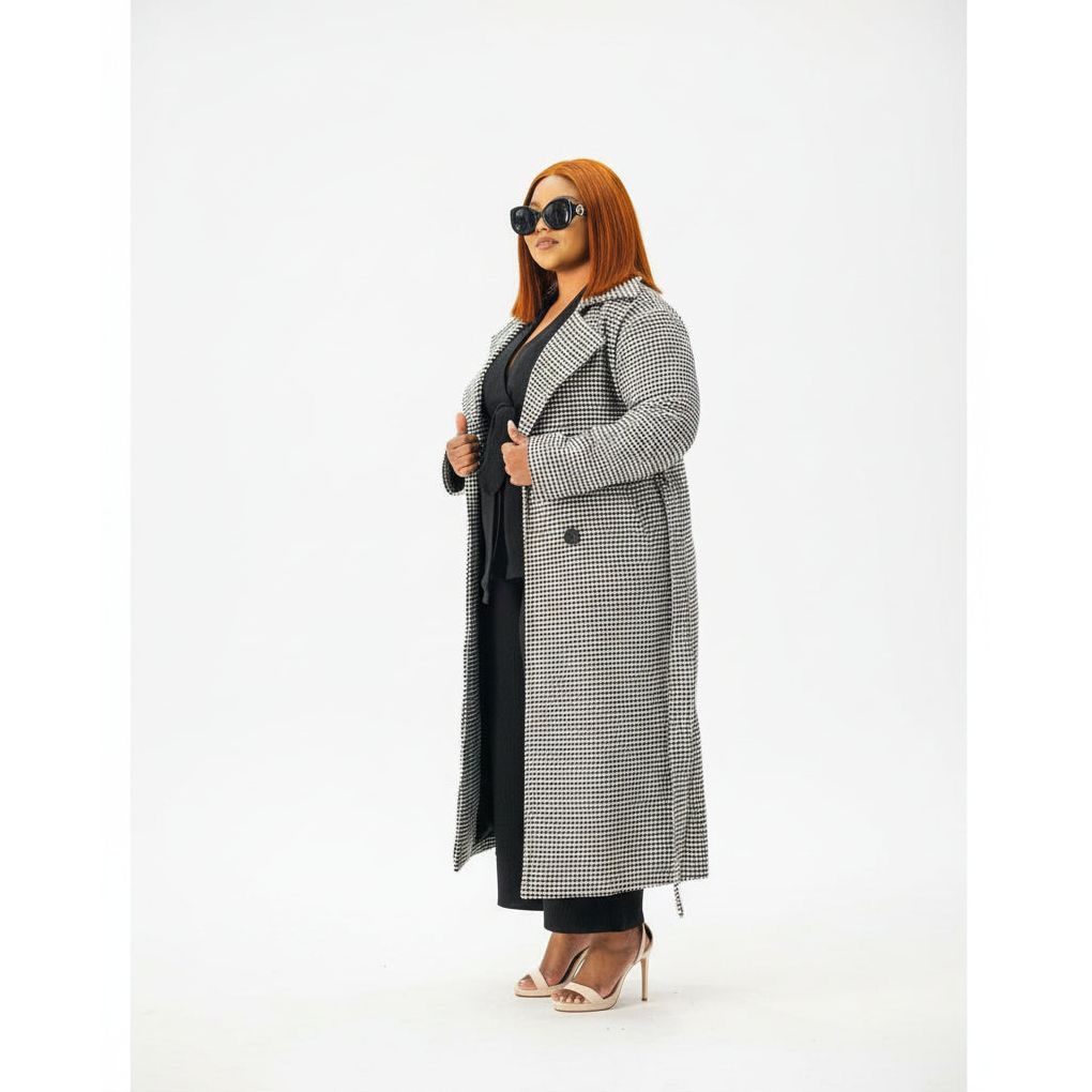 Long Vintage Buttoned Coat