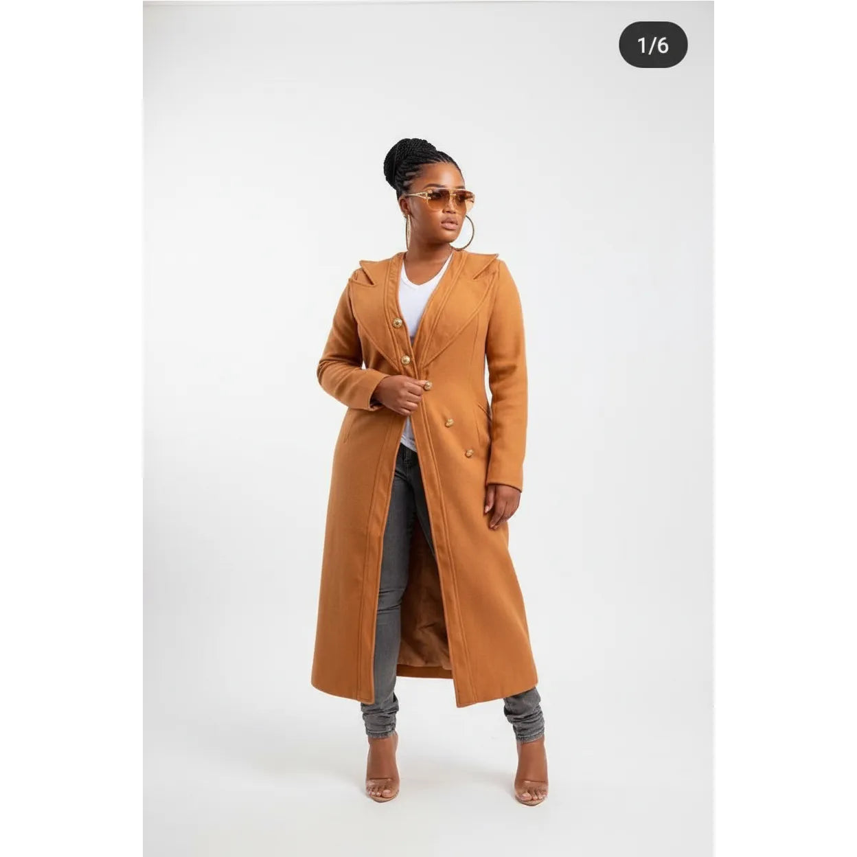 Vintage Turndown Collar Coat