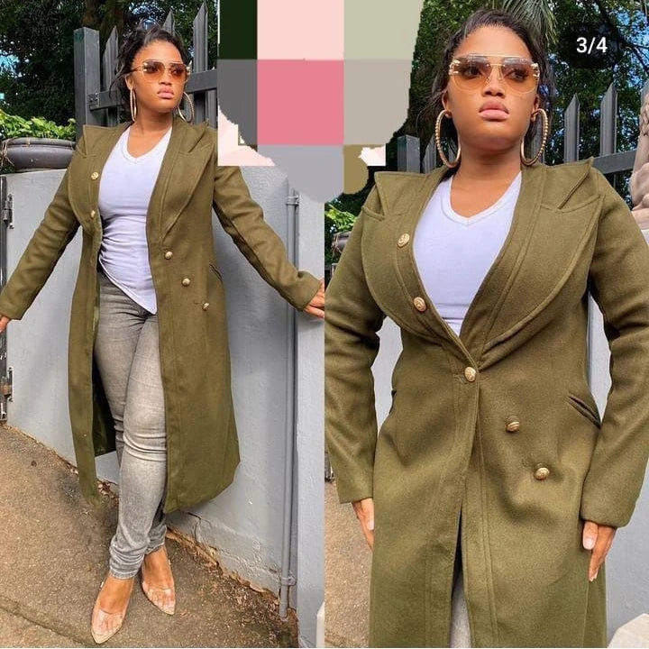 Vintage Turndown Collar Coat