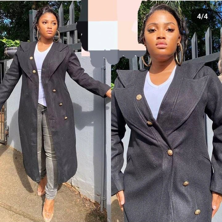 Vintage Turndown Collar Coat