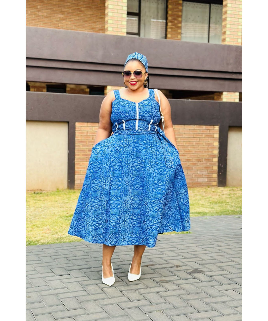 Sleeveless Mini Ankara Dress