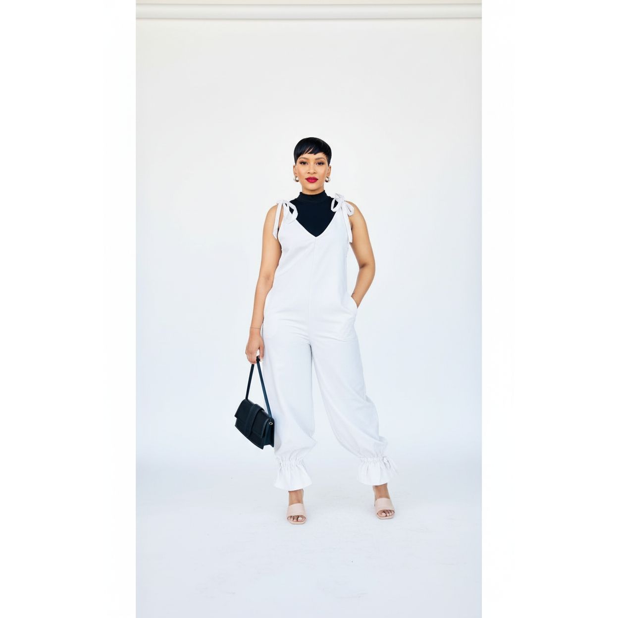 Loose Cold Shoulder V-Neck Jumpsuits – YELLOW SUB TRADING