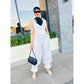 Loose Cold Shoulder V-Neck Jumpsuits