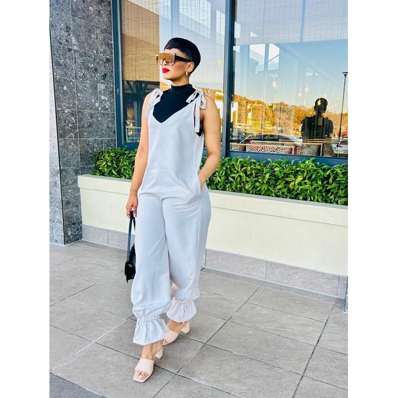 ♡*♡様 Two-way Coller Jumpsuit Herlipto Loose Cold Shoulder V-Neck Jumpsuits – YELLOW SUB TRADING