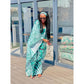 Tie-Die Emerald Green Print Silk Caftan Dress