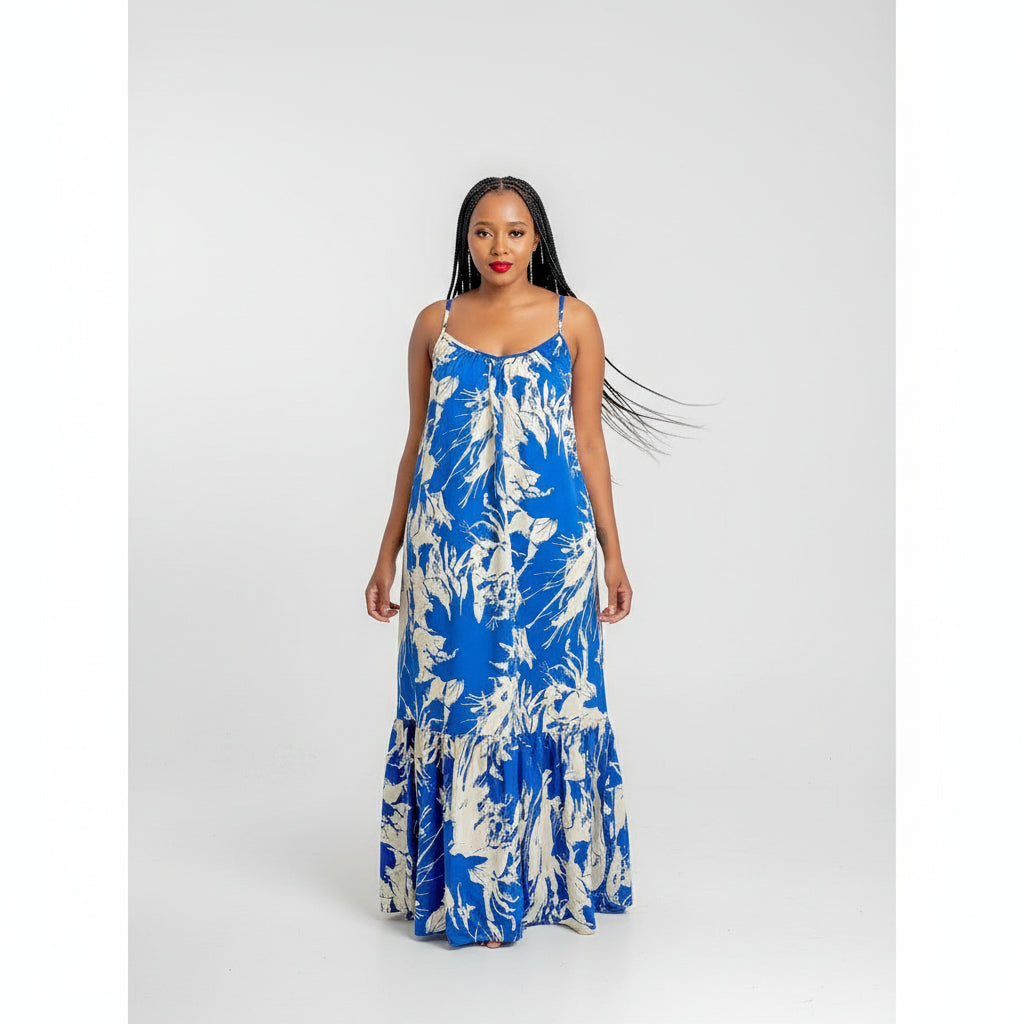 Sleeveless Floral Maxi Dress