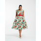Elegant African Rockabilly Ankara Dress.