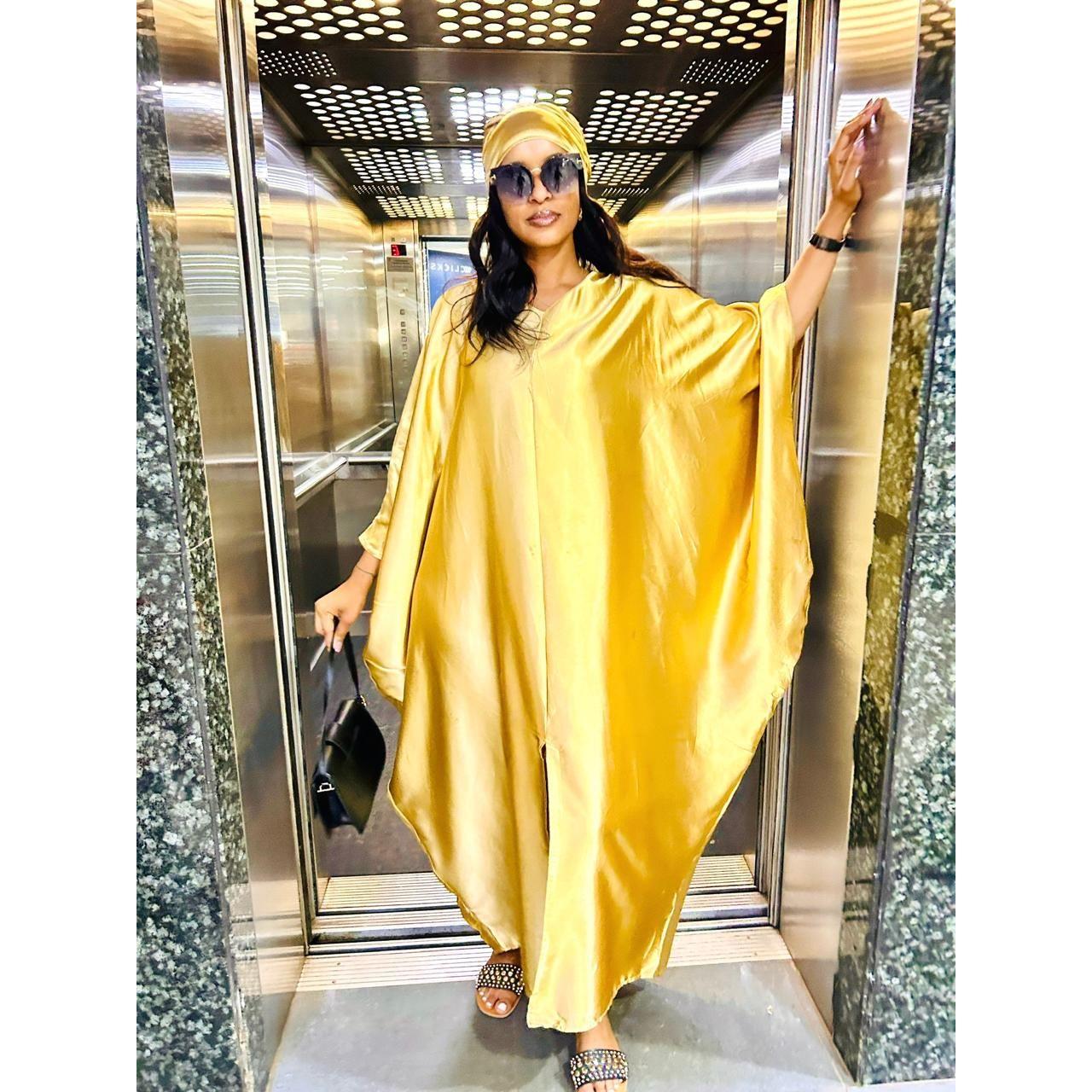 V-Neck Kaftan Maxi dress.