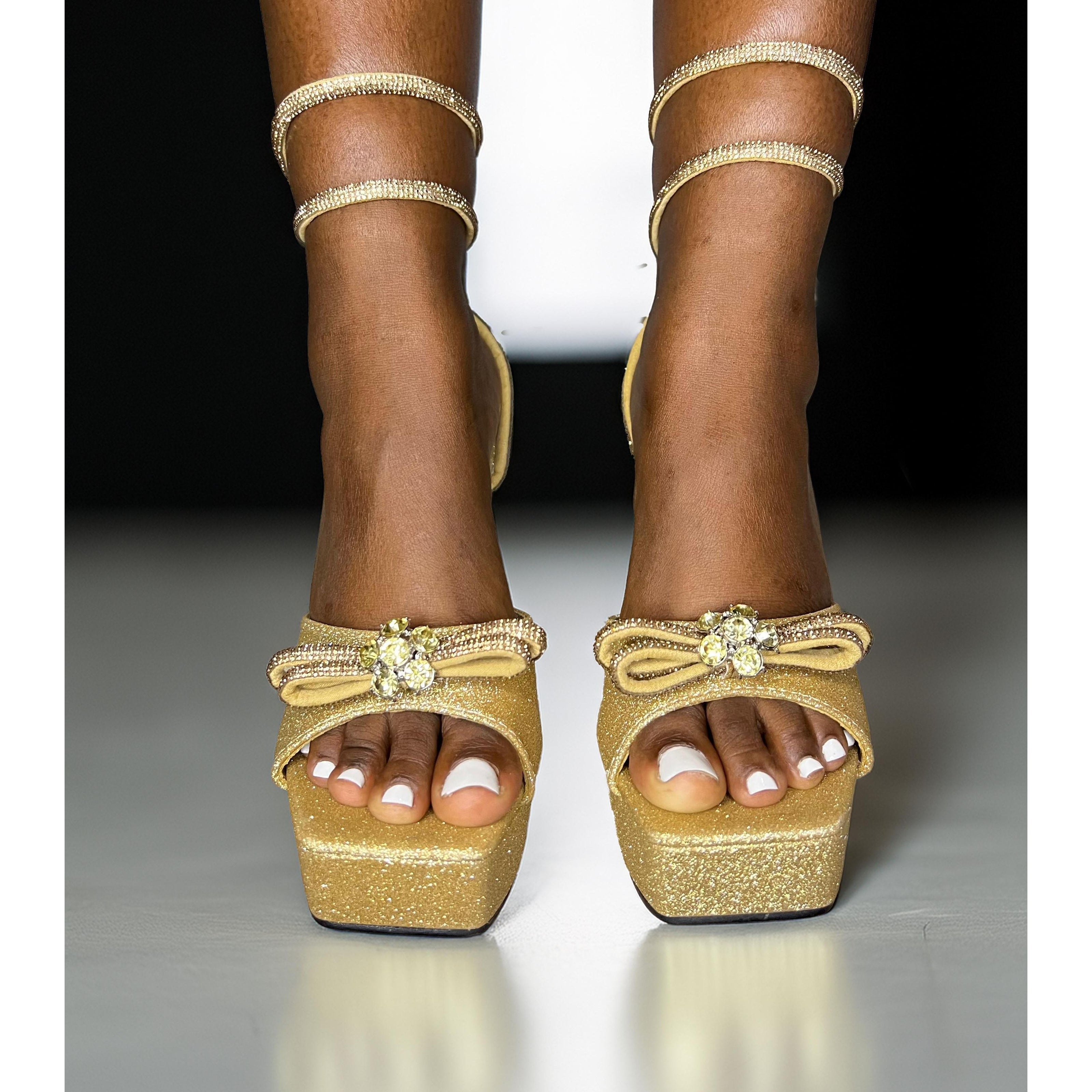 Women's High Heels Pumps with straps.