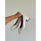Comfortable Closed Toe Chunky Heel Shoes.
