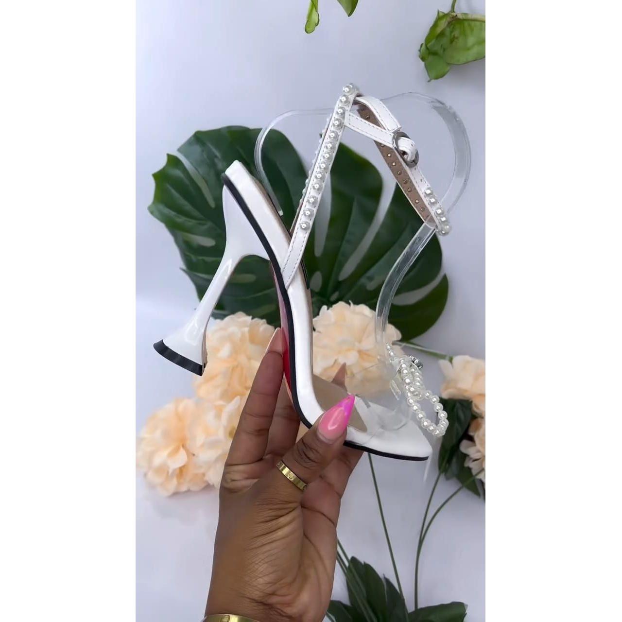 Vintage Pearls Short Heels