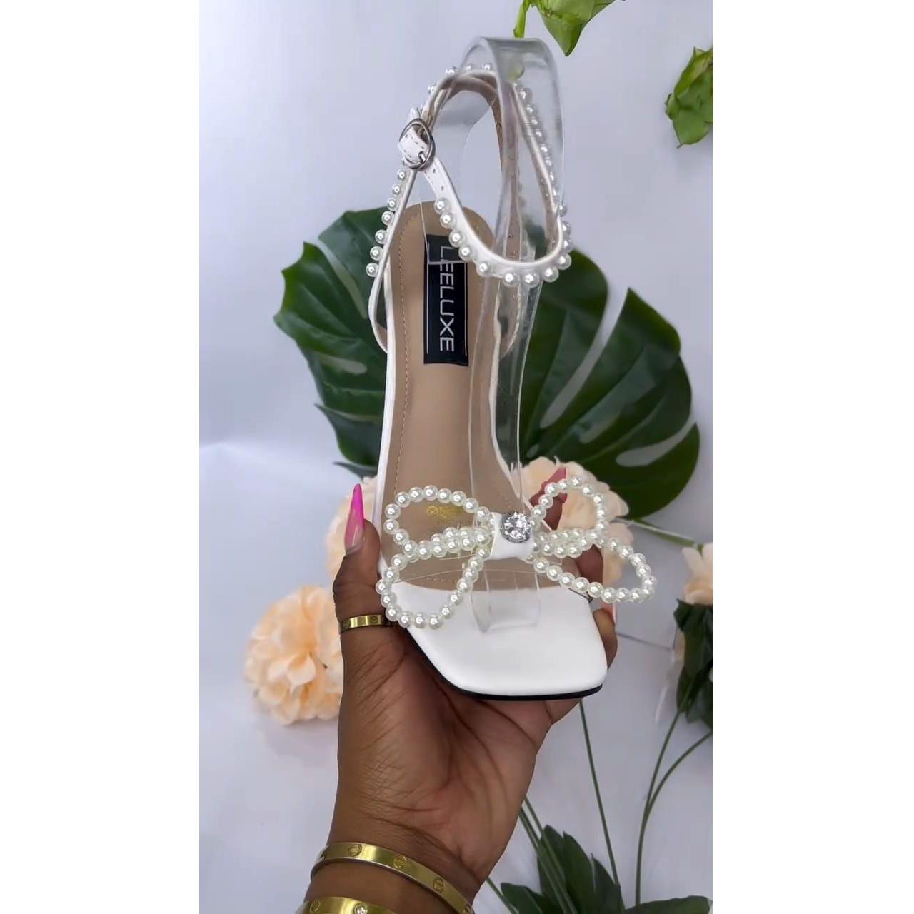 Vintage Pearls Short Heels