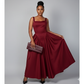Sexy Sleeveless Square Neck Maxi Dress