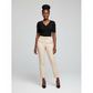 Stretchy Casual Slacks Straight Leg Work Pants with Pockets
