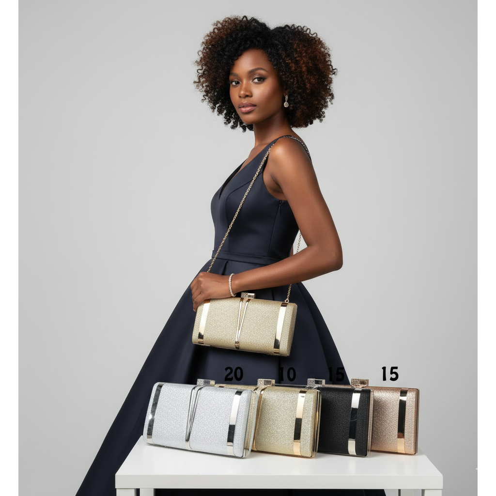 Evening Clutch Bag Elegant Cocktail Bridal Handbag Wedding Party Purse